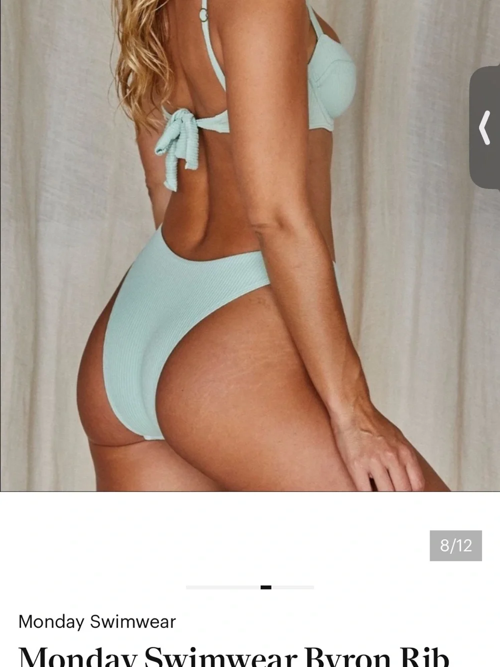 Monday Swimwear Byron Rib Bikini Bottoms
